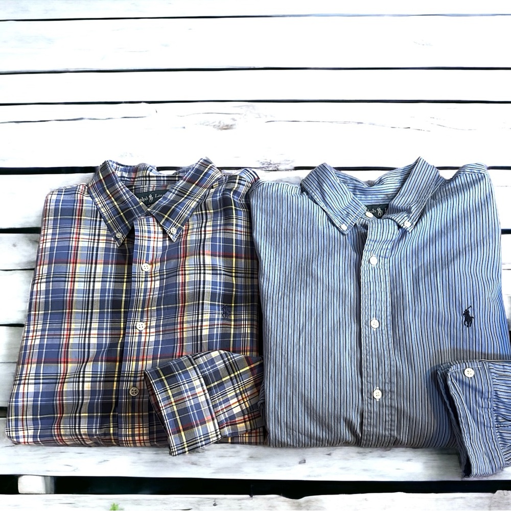 Men’s Ralph Lauren Lot of 2 Button Down Shirts‎ size XL